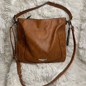 Jessica Simpson brown carry all satchel